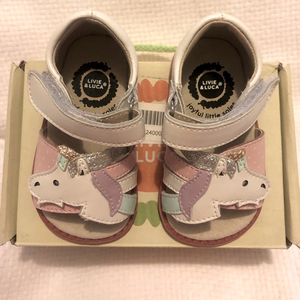 Livie & Luca Unicorn Leather sandals